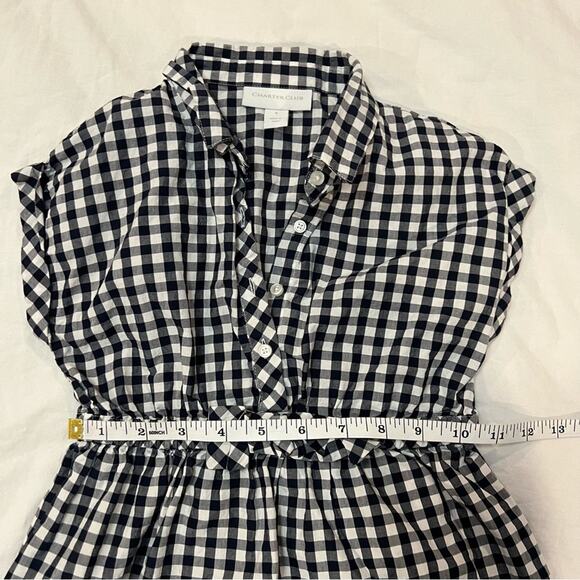 Charter Club Gingham Check Fit and Flare Dress sz 5 girl black and white - Picture 7 of 9